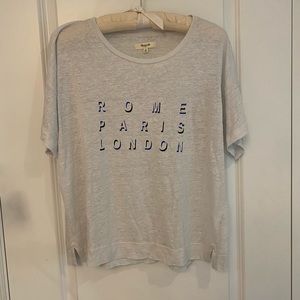 Madewell graphic T Rome Paris London